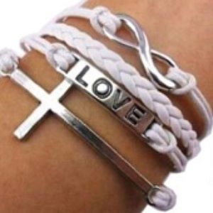 💟 Love 💟 Leather Braided Infinity Bracelet